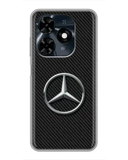 Чехол для TECNO Spark 20c с картинкой «Карбоновый Mercedes стиль» Чехол для TECNO Spark 20c с картинкой «Карбоновый Mercedes стиль»
