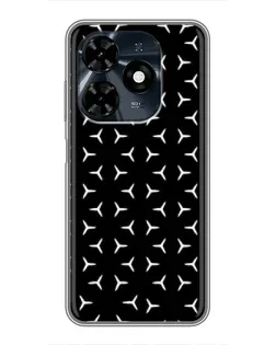 Чехол для TECNO Spark 20c с картинкой «Mercedes паттерн звезд» Чехол для TECNO Spark 20c с картинкой «Mercedes паттерн звезд»