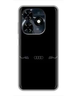 Чехол для TECNO Spark 20c с картинкой «Audi — световой подпись» Чехол для TECNO Spark 20c с картинкой «Audi — световой подпись»