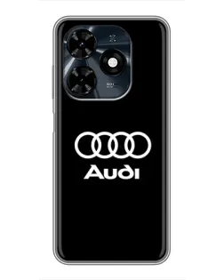 Чехол для TECNO Spark 20c с картинкой «Классическое лого Audi» Чехол для TECNO Spark 20c с картинкой «Классическое лого Audi»