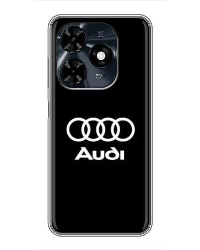 Чехол для TECNO Spark 20c с картинкой «Классическое лого Audi»