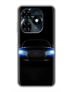 Чехол для TECNO Spark 20c с картинкой «Audi в неоне» Чехол для TECNO Spark 20c с картинкой «Audi в неоне»