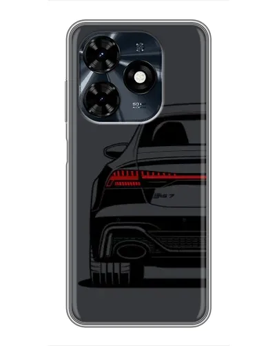 Чехол для TECNO Spark 20c с картинкой «Задняя часть Audi — арт»