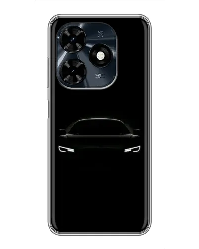 Чехол для TECNO Spark 20c с картинкой «Взгляд Audi в темноте»