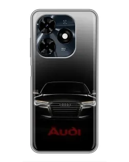 Чехол для TECNO Spark 20c с картинкой «Audi — градиентный контур» Чехол для TECNO Spark 20c с картинкой «Audi — градиентный контур»