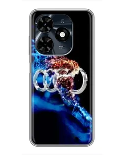 Чехол для TECNO Spark 20c с картинкой «Энергия лого Audi» Чехол для TECNO Spark 20c с картинкой «Энергия лого Audi»