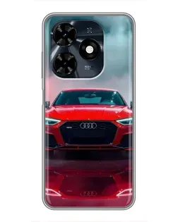 Чехол для TECNO Spark 20c с картинкой «Audi RS — красный стиль» Чехол для TECNO Spark 20c с картинкой «Audi RS — красный стиль»
