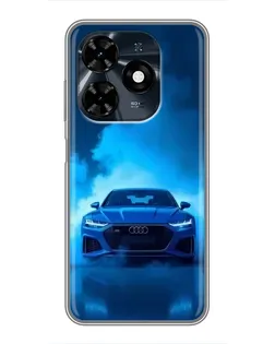 Чехол для TECNO Spark 20c с картинкой «Audi — голубая энергия» Чехол для TECNO Spark 20c с картинкой «Audi — голубая энергия»