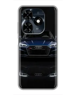 Чехол для TECNO Spark 20c с картинкой «Audi — ночное отражение» Чехол для TECNO Spark 20c с картинкой «Audi — ночное отражение»