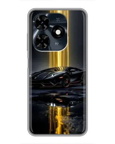 Чехол для TECNO Spark 20c с картинкой «Ночной Lamborghini драйв»