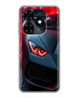 Чехол для TECNO Spark 20c с картинкой «Lamborghini красное сияние» Чехол для TECNO Spark 20c с картинкой «Lamborghini красное сияние»