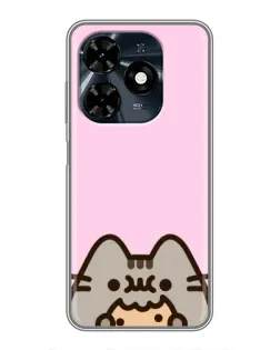 Чехол для TECNO Spark 20c с картинкой «Pusheen и печенье» Чехол для TECNO Spark 20c с картинкой «Pusheen и печенье»