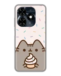 Чехол для TECNO Spark 20c с картинкой «Пушин с кексом» Чехол для TECNO Spark 20c с картинкой «Пушин с кексом»