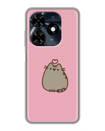 Чехол для TECNO Spark 20c с картинкой «Pusheen сердце» Чехол для TECNO Spark 20c с картинкой «Pusheen сердце»