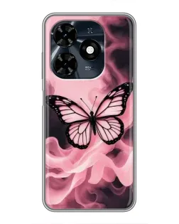 Чехол для TECNO Spark 20c с картинкой «Бабочка в дыму» Чехол для TECNO Spark 20c с картинкой «Бабочка в дыму»