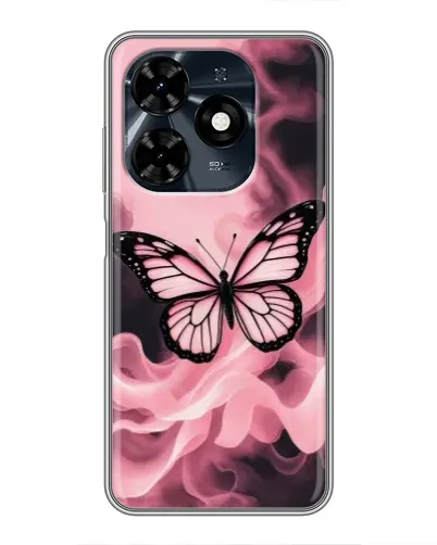 Чехол для TECNO Spark 20c с картинкой «Бабочка в дыму» Чехол для TECNO Spark 20c с картинкой «Бабочка в дыму»