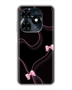 Чехол для TECNO Spark 20c с картинкой «Розовые ленты»