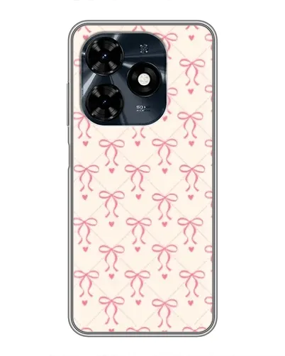 Чехол для TECNO Spark 20c с картинкой «Розовые бантики Coquette» Чехол для TECNO Spark 20c с картинкой «Розовые бантики Coquette»