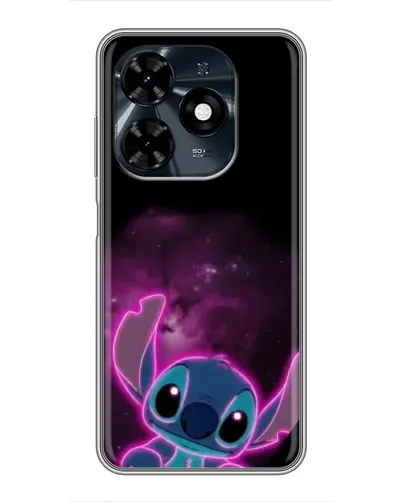 Чехол для TECNO Spark 20c с картинкой «Неоновый Stitch»