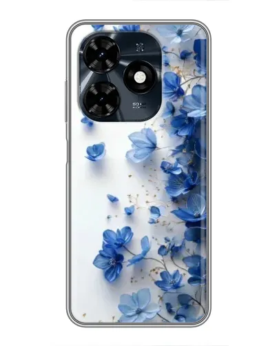 Чохол для TECNO Spark 20c з картинкою «Блакитний квітковий каскад» Чохол для TECNO Spark 20c з картинкою «Блакитний квітковий каскад»