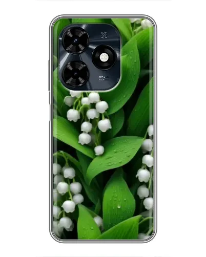 Чохол для TECNO Spark 20c з картинкою «Конвалії в зелені» Чохол для TECNO Spark 20c з картинкою «Конвалії в зелені»