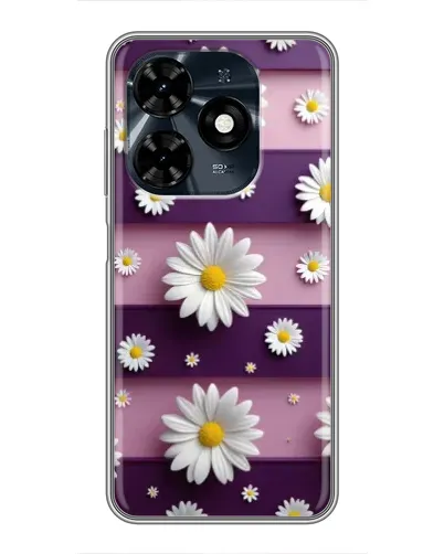 Чохол для TECNO Spark 20c з картинкою «Ромашки на фіолетовому» Чохол для TECNO Spark 20c з картинкою «Ромашки на фіолетовому»