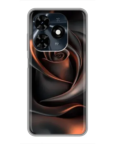 Чохол для TECNO Spark 20c з картинкою «Шовкова чорна троянда» Чохол для TECNO Spark 20c з картинкою «Шовкова чорна троянда»