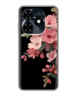 Чохол для TECNO Spark 20c з картинкою «Рожева гілка сакури»