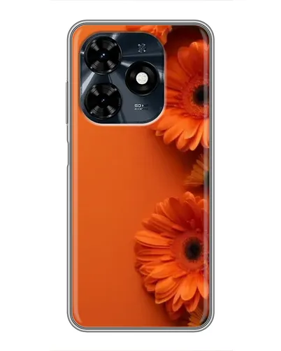 Чохол для TECNO Spark 20c з картинкою «Помаранчеві гербери» Чохол для TECNO Spark 20c з картинкою «Помаранчеві гербери»