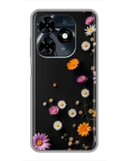 Чохол для TECNO Spark 20c з картинкою «Квіткова композиція»