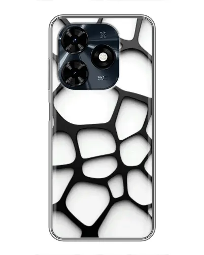 Чехол для TECNO Spark 20c с картинкой «Белая объемная сетка» Чехол для TECNO Spark 20c с картинкой «Белая объемная сетка»
