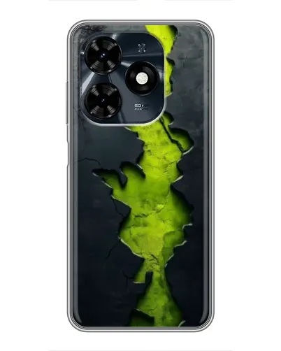 Чехол для TECNO Spark 20c с картинкой «Салатовый разлом скалы» Чехол для TECNO Spark 20c с картинкой «Салатовый разлом скалы»