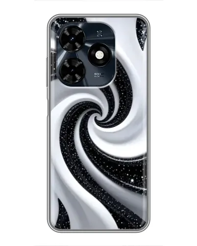 Чехол для TECNO Spark 20c с картинкой «Черно-белая спираль» Чехол для TECNO Spark 20c с картинкой «Черно-белая спираль»