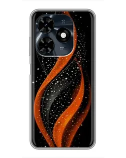 Чехол для TECNO Spark 20c с картинкой «Огненная звездная волна» Чехол для TECNO Spark 20c с картинкой «Огненная звездная волна»