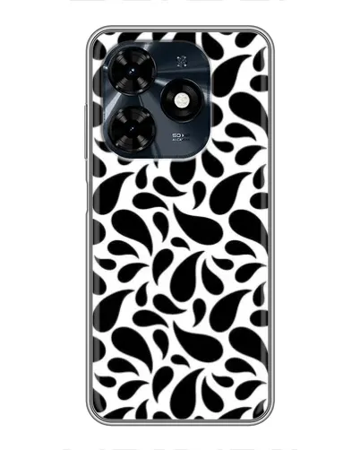 Чехол для TECNO Spark 20c с картинкой «Контрастные черные капли» Чехол для TECNO Spark 20c с картинкой «Контрастные черные капли»