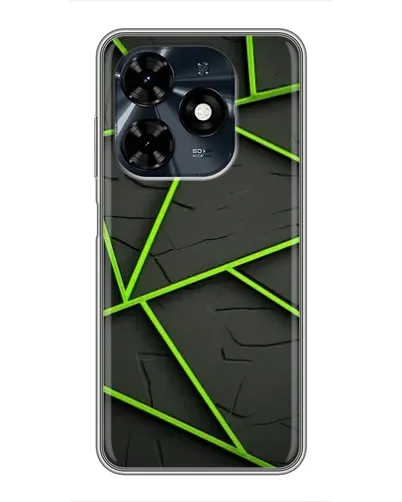 Чехол для TECNO Spark 20c с картинкой «Зеленые геометрические линии» Чехол для TECNO Spark 20c с картинкой «Зеленые геометрические линии»