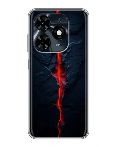 Чехол для TECNO Spark 20c с картинкой «Kрасная лавовая трещина» Чехол для TECNO Spark 20c с картинкой «Kрасная лавовая трещина»