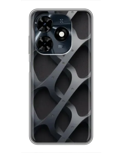 Чехол для TECNO Spark 20c с картинкой «Объемное серое плетение» Чехол для TECNO Spark 20c с картинкой «Объемное серое плетение»