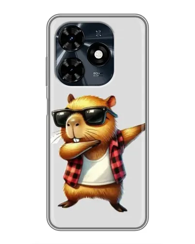 Чехол для TECNO Spark 20c с картинкой «Капибара рэпер даб» Чехол для TECNO Spark 20c с картинкой «Капибара рэпер даб»