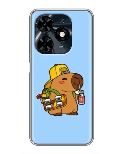 Чехол для TECNO Spark 20c с картинкой «Капибара на скейте» Чехол для TECNO Spark 20c с картинкой «Капибара на скейте»