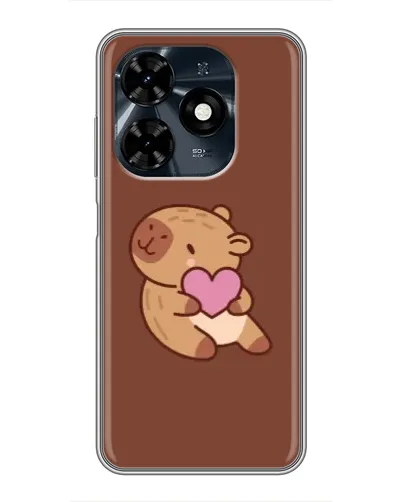 Чехол для TECNO Spark 20c с картинкой «Капибара с сердцем» Чехол для TECNO Spark 20c с картинкой «Капибара с сердцем»