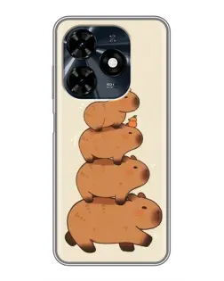 Чехол для TECNO Spark 20c с картинкой «Башня из капибар» Чехол для TECNO Spark 20c с картинкой «Башня из капибар»