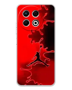 Чехол для TECNO Spark 30 Pro с картинкой «Jordan Red Smoke»
