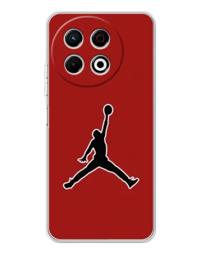 Чехол для TECNO Spark 30 Pro с картинкой «Jordan Red Back» Чехол для TECNO Spark 30 Pro с картинкой «Jordan Red Back»