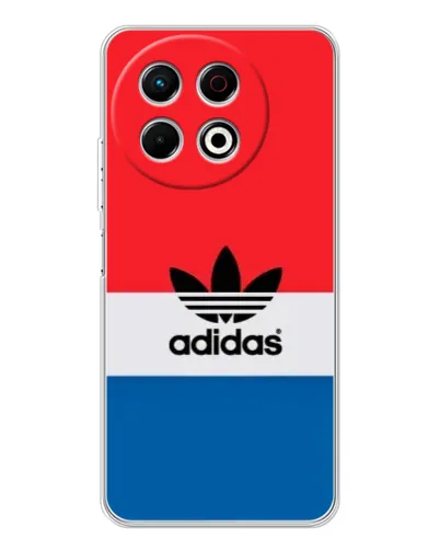 Чехол для TECNO Spark 30 Pro с картинкой «Ретро блоки Adidas»