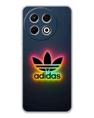 Чехол для TECNO Spark 30 Pro с картинкой «Неоновый Adidas»