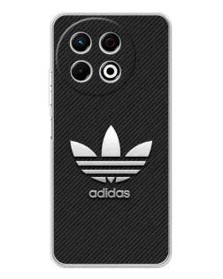 Чехол для TECNO Spark 30 Pro с картинкой «Adidas Карбоновая текстура»