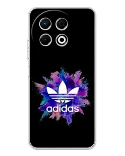 Чехол для TECNO Spark 30 Pro с картинкой «Взрыв красок Adidas»