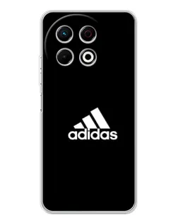 Чехол для TECNO Spark 30 Pro с картинкой «Черная классика Adidas»