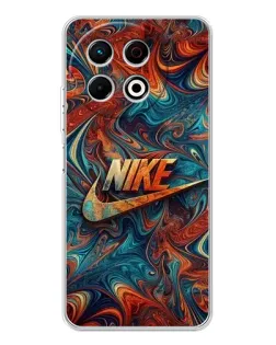 Чехол для TECNO Spark 30 Pro с картинкой «Nike в абстракции»